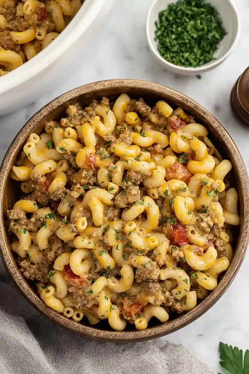 One-Pot Crockpot Hamburger Helper: Noodles Cook Right In!
